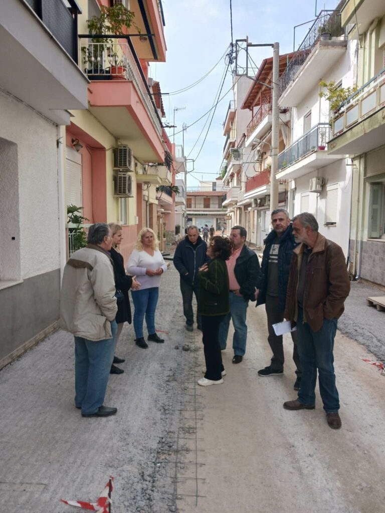 σπιράλ: Επίσκεψη Ψωμά στα έργα πεζοδρόμησης της οδού Ανδρονίκου - ΦΩΤΟ