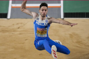 «Πέταξε» με το καλημέρα ο Μίλτος Τεντόγλου - Χρυσό μετάλλιο στο Ευρωπαϊκό Πρωτάθλημα Κλειστού Στίβου
