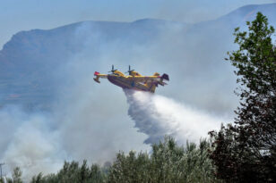 Αιτωλοακαρνανία: Ξέσπασε πυρκαγιά στον Αστακό - Καίει δασική έκταση