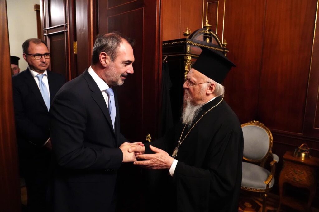 Κατσανιώτης από Κωνσταντινούπολη: Κάθε συνάντηση με τον Πατριάρχη Βαρθολομαίο αποτελεί, για εμένα, μέγιστη ευλογία