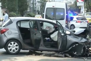 Τροχαίο στην Λεωφόρο Αλεξάνδρας: Σοκαριστικό βίντεο τη στιγμή της σύγκρουσης των δύο οχημάτων 