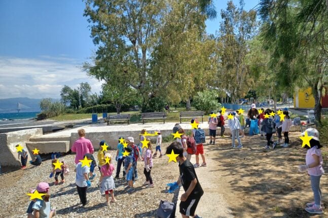 Πάτρα: Καθάρισαν την Πλαζ οι μαθητές του 55ου Νηπιαγωγείου - ΦΩΤΟ