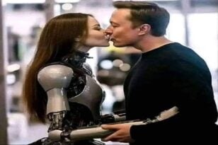 Έλον Μασκ: Τα τρυφερά φιλιά με... ρομπότ και στο βάθος οι αντιδράσεις