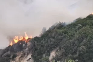 Κρήτη: Φωτιά στο φαράγγι του Αλμυρού - Τεράστια επιχείρηση κατάσβεσης