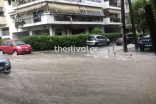 Πλημμύρες στη Θεσσαλονίκη: 60 κλήσεις δέχτηκε η Πυροσβεστική λόγω της έντονης βροχόπτωσης