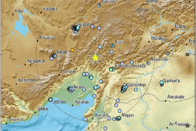 Ισχυρός σεισμός στα Άδανα της Τουρκίας