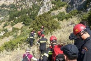 Εύβοια: Περιπατητή έπεσε σε χαράδρα και έσπασε το πόδι του - Επιχείρηση από την 7η ΕΜΑΚ