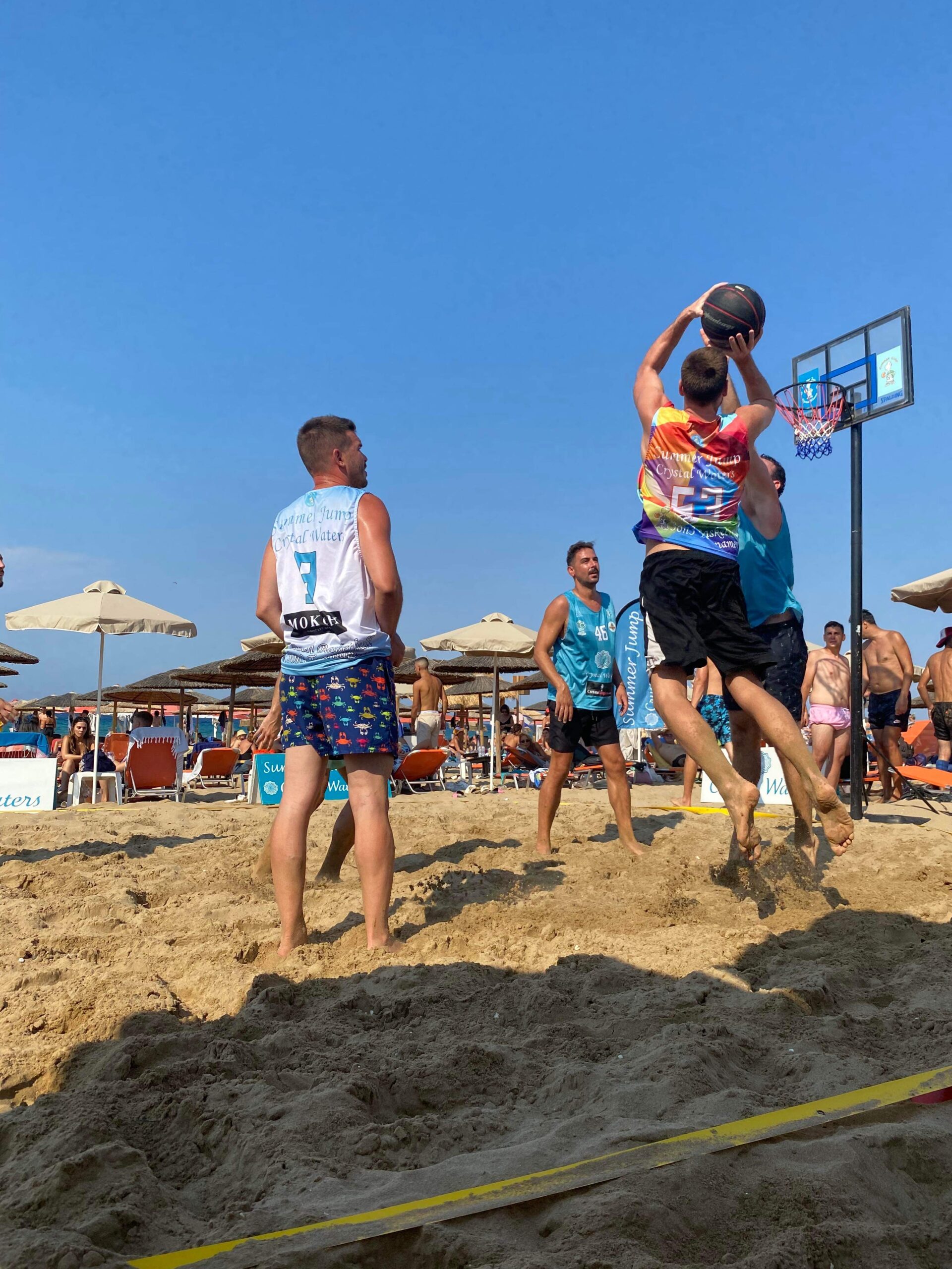 Summer Jump Crystal Waters Beach Basketball