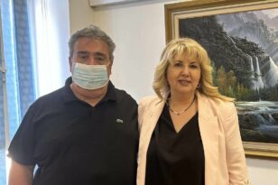 Επίσκεψη της Άννας Μαστοράκου στο Γενικό Νοσοκομείο Αιγίου
