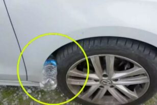 Αν δείτε πλαστικό μπουκάλι στη ρόδα του αυτοκινήτου σας, τα μάτια σας δεκατέσσερα (βίντεο)