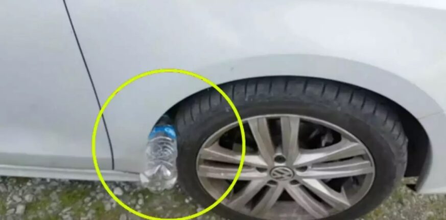 Αν δείτε πλαστικό μπουκάλι στη ρόδα του αυτοκινήτου σας, τα μάτια σας δεκατέσσερα (βίντεο)
