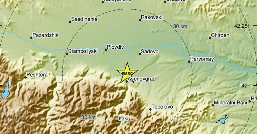 Ισχυρός σεισμός 4,8 Ρίχτερ στη Βουλγαρία - Αισθητός και στη Βόρεια Ελλάδα