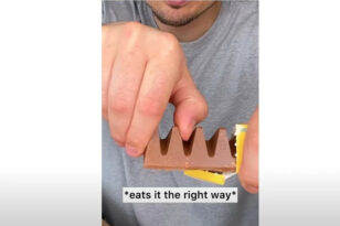 TikToker δείχνει ποιος είναι ο σωστός τρόπος να φας μια Toblerone ΒΙΝΤΕΟ