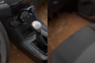 Χαλκιδική: Οδηγός κινδύνευσε από τα ορμητικά νερά σε χείμαρρο ΒΙΝΤΕΟ
