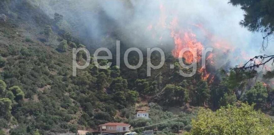 Κολασμένη Κυριακή για το Διακοπτό - Σοβαρές υπόνοιες για εμπρησμό - ΦΩΤΟ