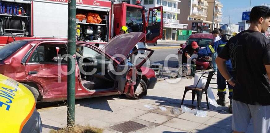 Πάτρα: Τροχαίο στην Ακτή Δυμαίων - Δύο άτομα στο νοσοκομείο ΦΩΤΟ