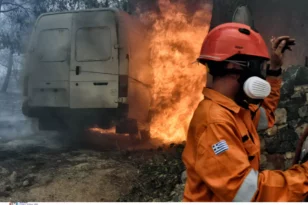 Φωτιά στην Εύβοια: Απειλούνται σπίτια στα Ψαχνά – Μήνυμα του 112 ΒΙΝΤΕΟ