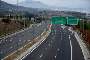 Αποκαταστάθηκε η κυκλοφορία των οχημάτων στη νέα Εθνική Οδό Αθηνών – Κορίνθου
