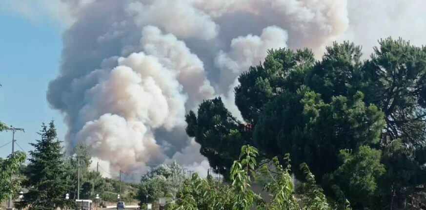 Εκτός ελέγχου η φωτιά στα Δερβινοχώρια - Χάος σε Λουτράκι, Καλύβια και Ανάβυσσο - Υπεράνθρωπες οι προσπάθειες της Πυροσβεστικής 