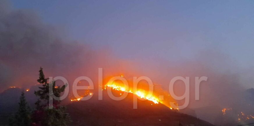 Φωτιά - Αιγιάλεια: Πώς άλλαξε η εικόνα στο πύρινο μέτωπο - Μικρές αναζωπυρώσεις - Ευτύχημα οι ασθενείς άνεμοι