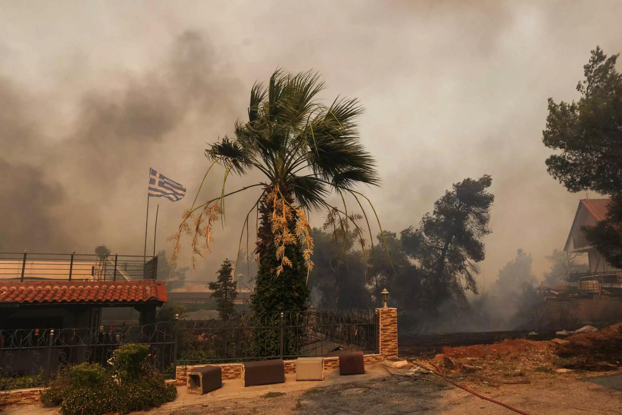 Φωτιά στη Μάνδρα: Απόκοσμες και αποκαρδιωτικές εικόνες με πυκνούς καπνούς - ΦΩΤΟ