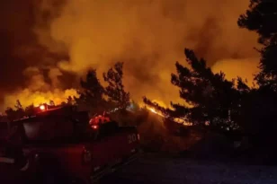 Αρτοποιός για φωτιά στη Ρόδο: Σε συναγερμό οι κάτοικοι καθ’ όλη τη διάρκεια της νύχτας