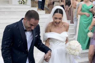 Παντρεύτηκε ο Λευτέρης Βαρουξής - Υπέρλαμπρη νύφη η Βερόνικα Κοτσώρη ΦΩΤΟ