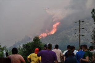 Φωτιά στην Κάρυστο: Εκκενώνεται το χωριό Πλατανιστός - Πλησιάζουν οικισμούς οι φλόγες