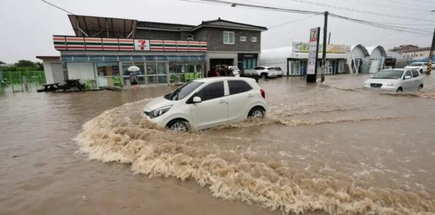 Νότια Κορέα: Επτά νεκροί, τρεις αγνοούμενοι, πάνω από 1.500 εκτοπισθέντες από πλημμύρες