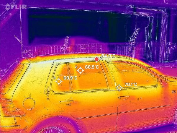 Καύσωνας Κλέων: Πόσο έφτασε η θερμοκρασία στον δρόμο και την άσφαλτο - Φωτογραφίες από θερμική κάμερα