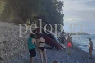 Αιγείρα: Αυτοκίνητο έκανε... βουτιά σε παραλία με λουόμενους - ΦΩΤΟ