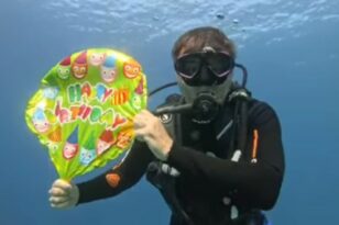 Γιώργος Καπουτζίδης: Γιόρτασε τα 51α γενέθλιά του κάτω από την επιφάνεια της θάλασσας - ΒΙΝΤΕΟ