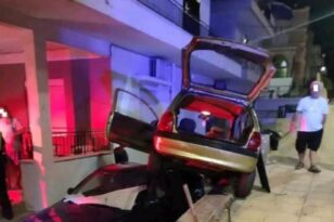 Ηράκλειο: Αυτοκίνητο καβάλησε τον ουρανό άλλου αυτοκινήτου