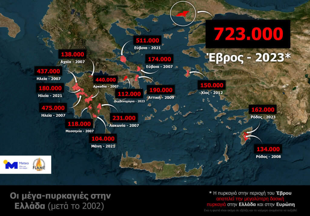 Φωτιά στον Έβρο: Η πιο καταστροφική στην Ελλάδα τα τελευταία 20 χρόνια