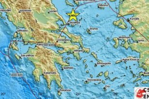 Σεισμός 3,7 στη Σκιάθο και «απανωτοί» μετασεισμοί