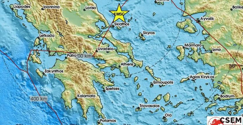Σεισμός 3,7 στη Σκιάθο και «απανωτοί» μετασεισμοί