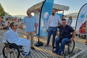 Παραλία Αγίου Βασιλείου: Με επιτυχία η δράση της Περιφέρειας Δ. Ελλάδας «Προσβασιμότητα των ΑμεΑ και δημόσια υγεία»
