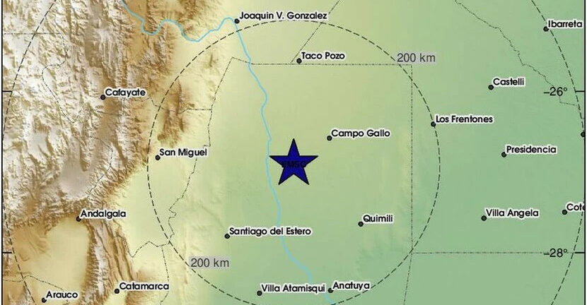 σεισμός, αργεντινή