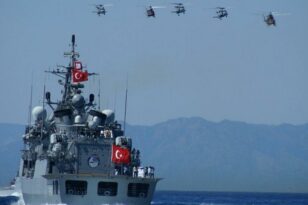 Τουρκικά πολεμικά πλοία στα Κατεχόμενα την Τετάρτη
