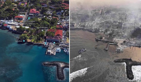 Πυρκαγιές στη Χαβάη: Καμένη γη και κόσμος στη θάλασσα για να γλιτώσει – Συγκλονιστικές εικόνες