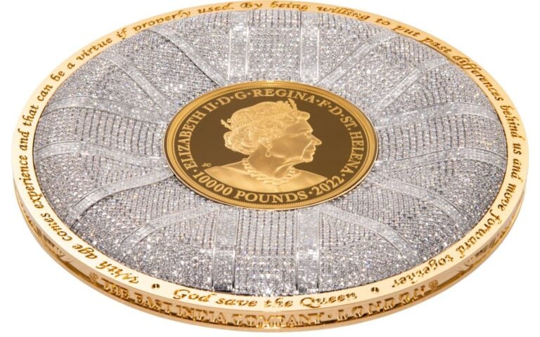Νόμισμα με 6.426 διαμάντια τιμά τη ζωή της βασίλισσας Ελισάβετ Β’- Αξίας 18,5 εκ. λιρών