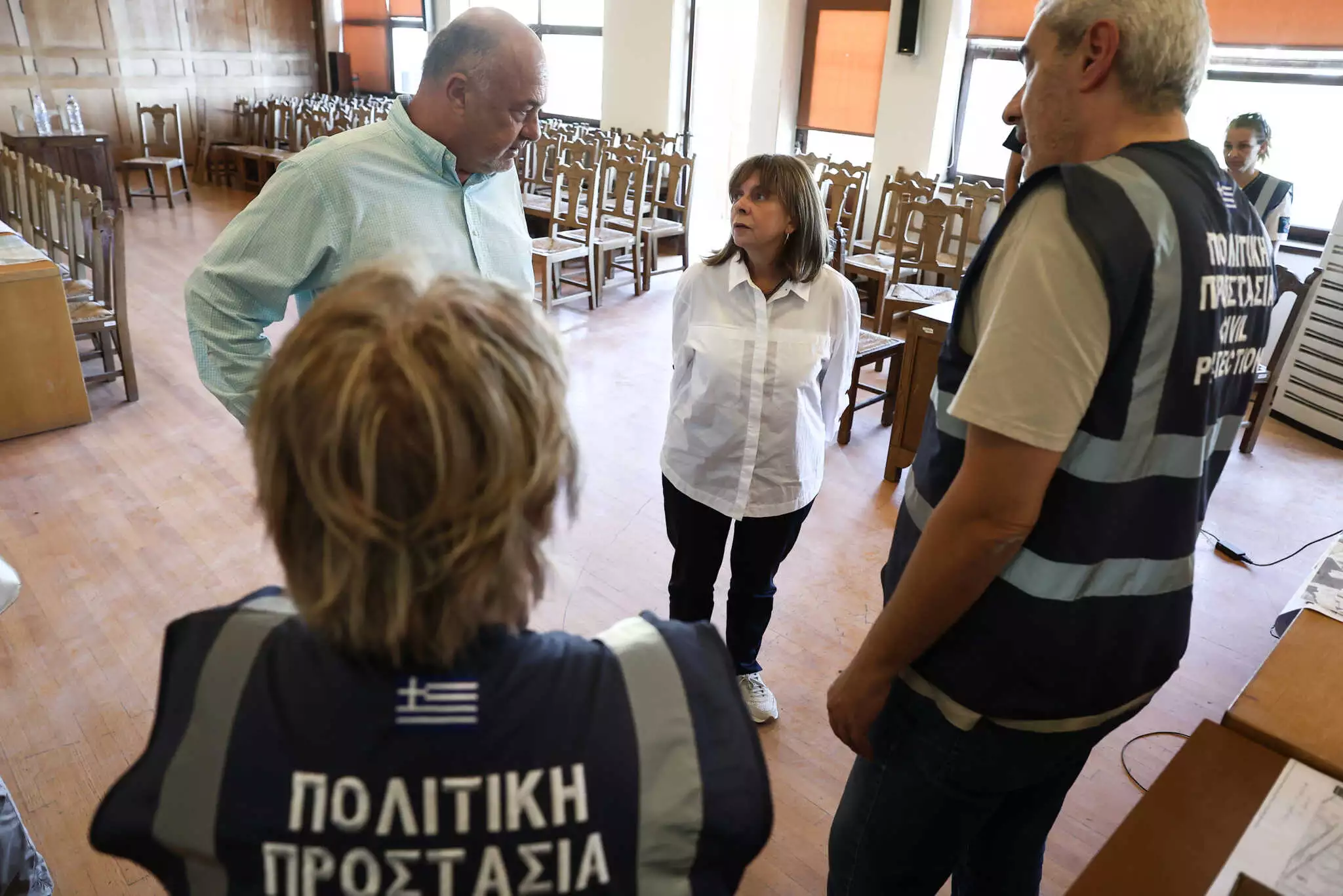 Κακοκαιρία Daniel - Σακελλαροπούλου: Η Πρόεδρος της Δημοκρατίας στις πληγείσες περιοχές σε Καρδίτσα και Βόλο