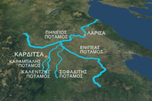Κακοκαιρία Daniel: Άλλαξε ο χάρτης της Θεσσαλίας – Πέντε ποτάμια συναντήθηκαν