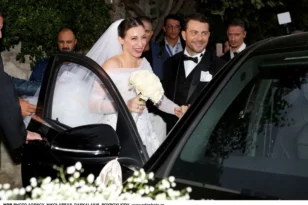 Γαμπρός ο Ντάνος, παντρεύτηκε ο Γιώργος Αγγελόπουλος με την Δήμητρα Βαμβακούση -Εντυπωσιακή η νύφη-ΦΩΤΟ