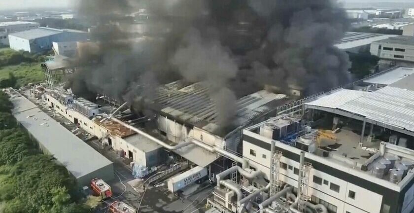 Ταϊβάν: 10 νεκροί και περισσότεροι από 100 τραυματίες από την πυρκαγιά σε εργοστάσιο