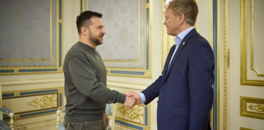 Ουκρανία: Η συνάντηση Βρετανού υπουργού Άμυνας με τον Βολοντίμιρ Ζελένσκι - ΦΩΤΟ