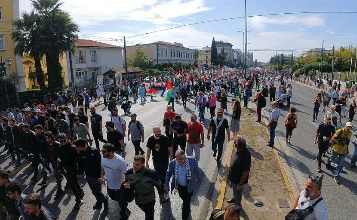 Πορεία,ΠΑΜΕ,Παλαιστίνη