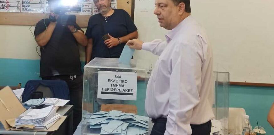 Αυτοδιοικητικές εκλογές 2023: Ψήφισε ο υποψήφιος περιφερειάρχης Κ. Μακεδονίας Χρήστος Παπαστεργίου