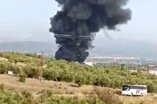 Φωτιά σε εργοστάσιο στην Εύβοια - ΦΩΤΟ