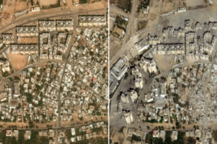 Πόλεμος στο Ισραήλ: Δορυφορικές εικόνες δείχνουν πως ήταν η Λωρίδα της Γάζας πριν και μετά τους βομβαρδισμούς - ΦΩΤΟ